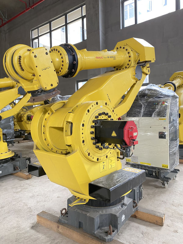 فانوك M-900iA 350 روبوتات مستعملة 6 محاور 2655mm وصول R30iA وحدة تحكم مثالية لتحليل الحاويات وأكثر