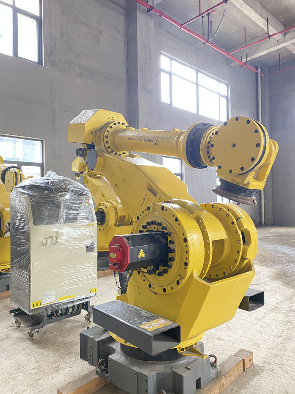 فانوك M-900iA 350 روبوتات مستعملة 6 محاور 2655mm وصول R30iA وحدة تحكم مثالية لتحليل الحاويات وأكثر